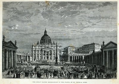 La Grande Bénédiction de Pâques sur la Place Saint-Pierre, Rome - English School